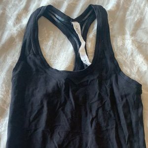Black Lululemon racerback tank top